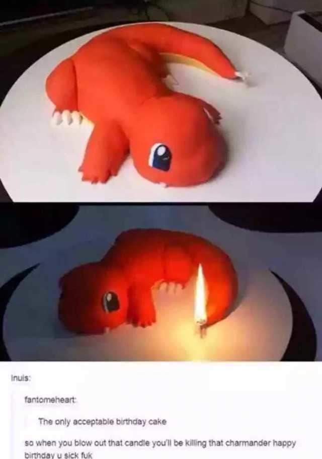 Charmander birthday cake – meme