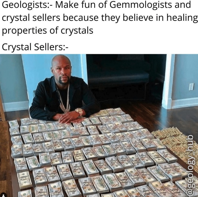 Crystal sellers stonks – meme