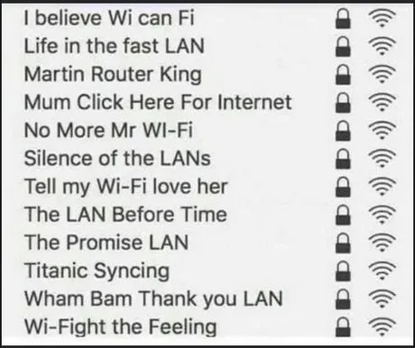 Wifi internet connections – meme