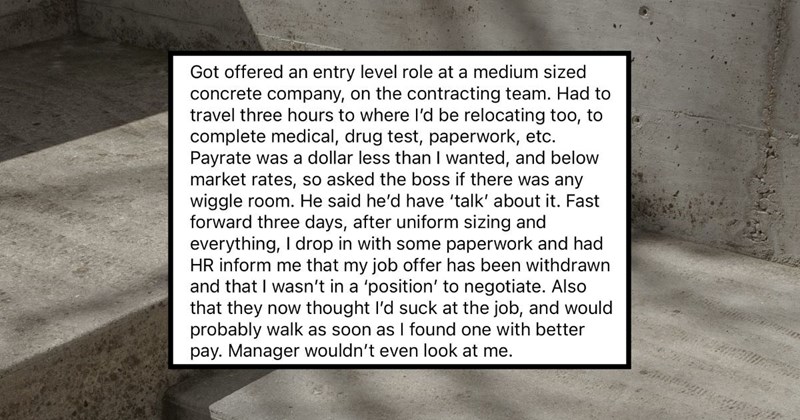 Company Pulls Job Offer After Applicant Asks to Negotiate His Salary