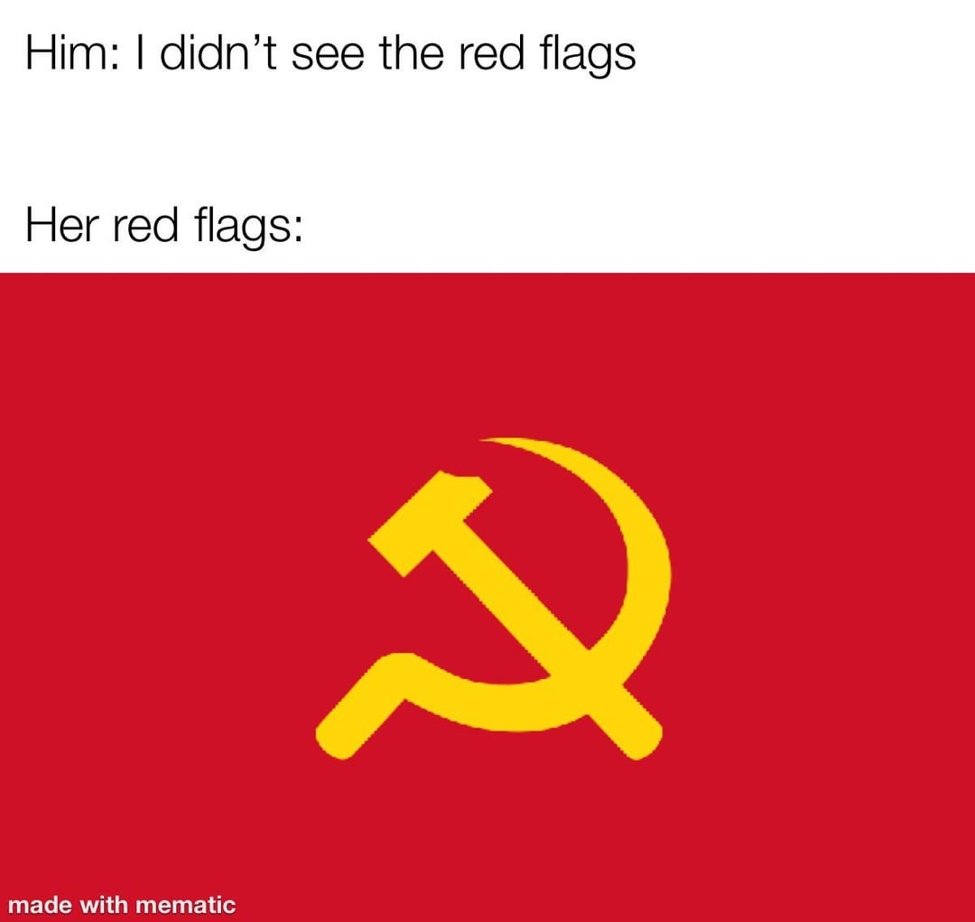 Red flags – meme