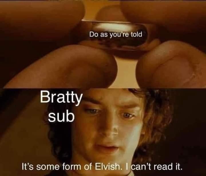 Bratty Sub – meme