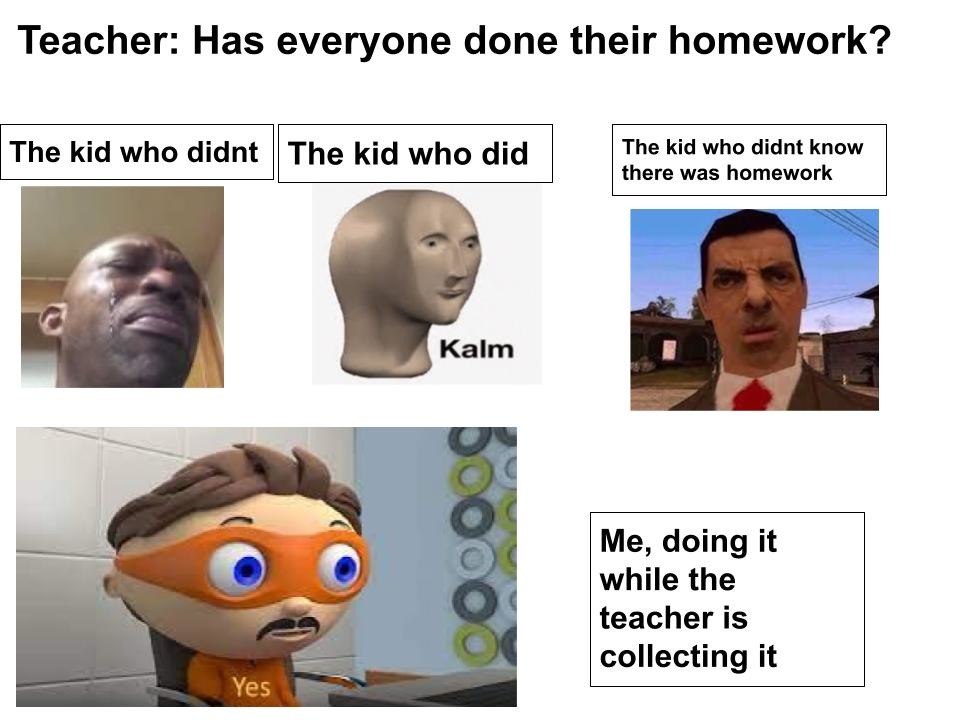 homework lore – meme