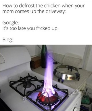 Bing to the rescue – meme