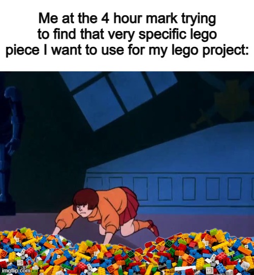 Assuming you guys have an assorted pile of lego at home, this should be relatable :]