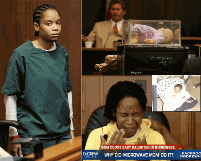 WTF – China Arnold was sentenced to life in prison after cooking her baby in the microwave