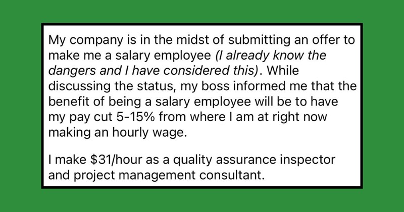 Employee Gets Asked to Take a Pay Cut for a ‘Promotion’