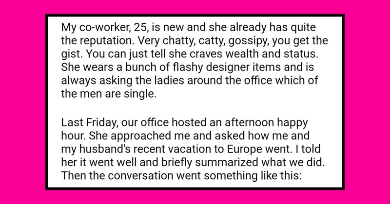 Woman Rebukes Nosy Co-Worker Asking About Her Husband’s Salary, Splits Opinion on Work Etiquette