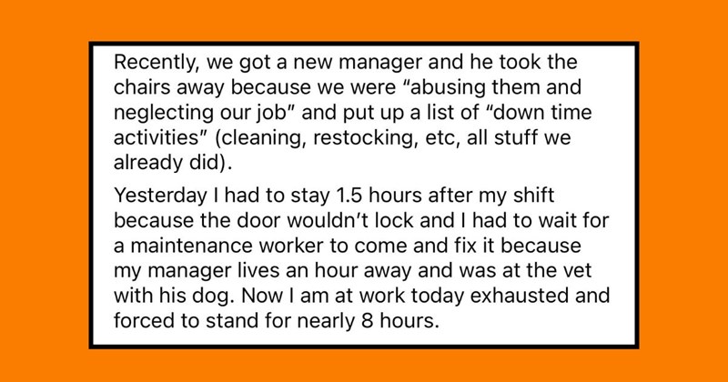 Boss Takes Away Employees Chair Privileges, Forces Them To Stand For 8 Hours Straight