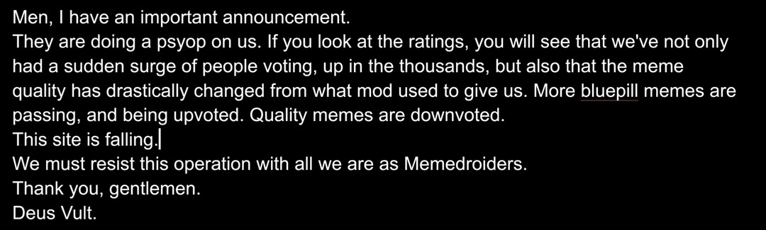 IMPORTANT NOTICE – meme