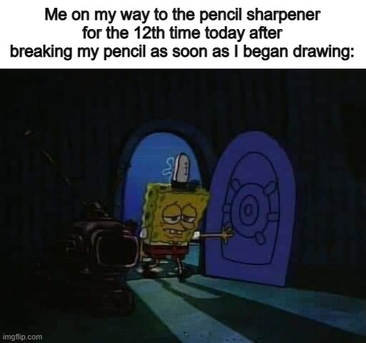 I use a special type of pencil that is extra hard to break, so this rarely happens to me ^-^