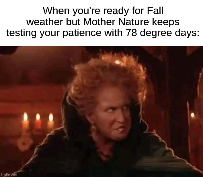 Where’s the fall weather?!?!?!