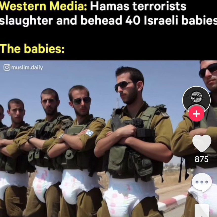 Hamas beheading babies – meme