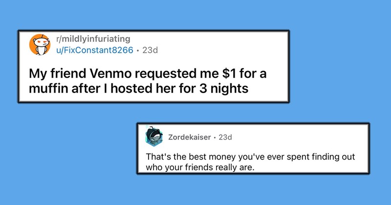 Stingy Friend Venmo Requests for a $1 Muffin