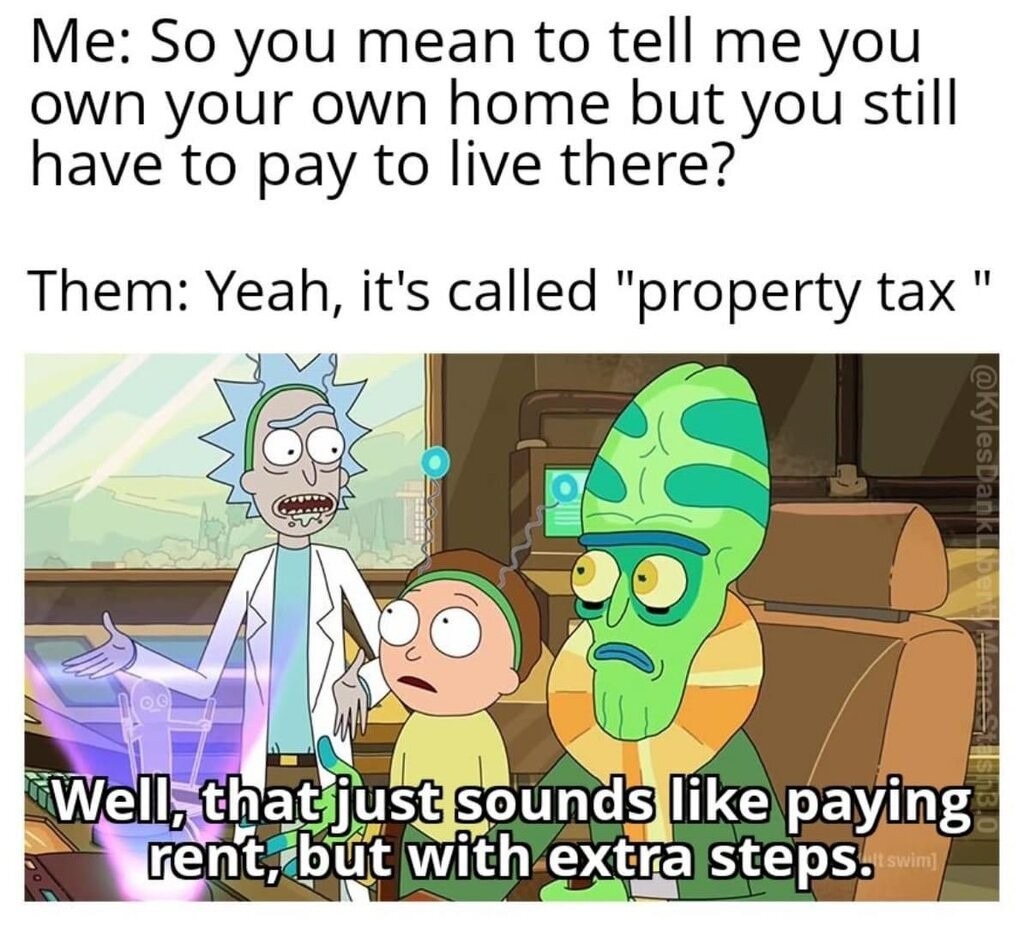 Tax is theft – meme