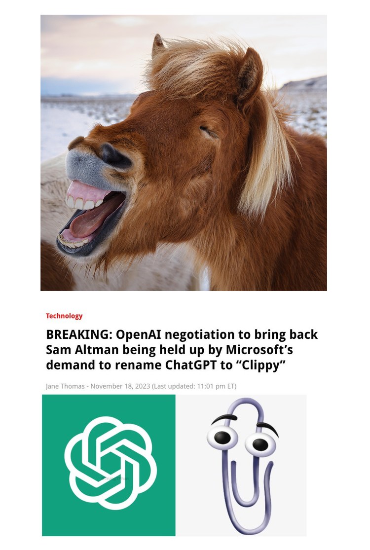 Microsoft wants to rename ChatGPT as Clippy – meme