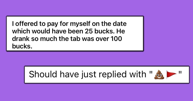 Man Makes the Ultimate Dating Faux-Pas, Woman Sends a Biting Reply