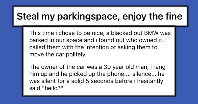 Parking Spot Thief Gets Ultimate Comeuppance for His Crimes