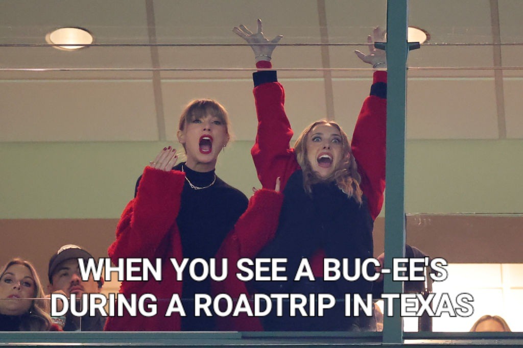 Buc-ee’s – Taylor Swift Chiefs Game Meme