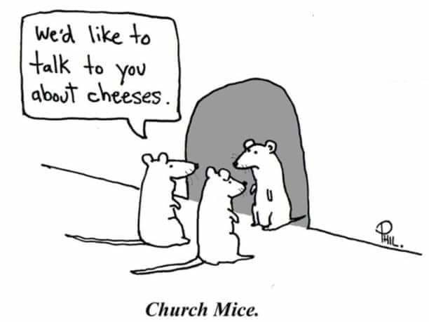 Church mice – meme