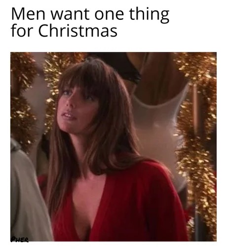 Men want one thing for Christmas – meme