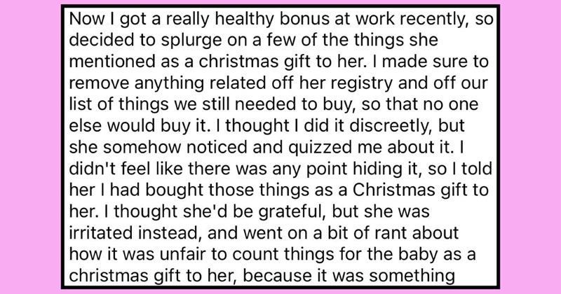 ‘No one ever gifts the father baby stuff’: Expecting dad buys his wife $2000 stroller for Christmas, gets chewed out for counting baby items as gifts for her