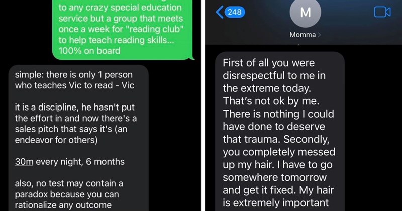 The Cringiest Parenting Texts of the Week (December 19, 2023)