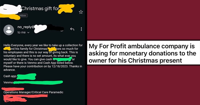 Greedy Company Preposterously Asks Employees for Donations for Owner’s Holiday Gift