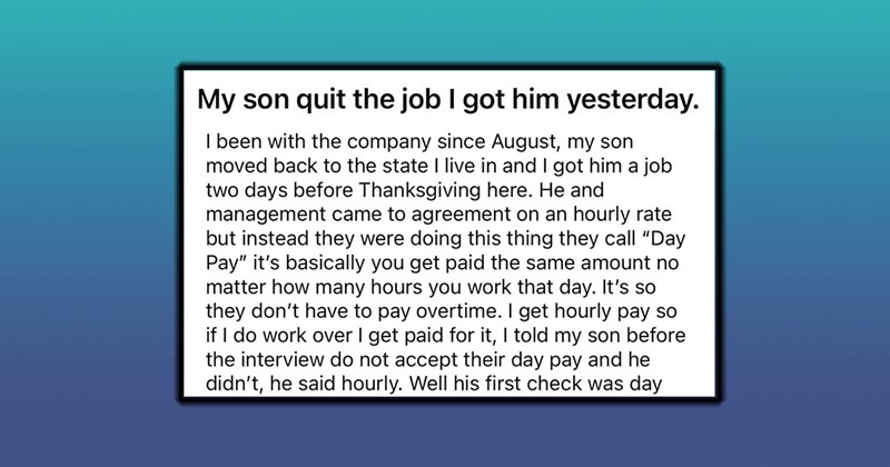 ‘They cheated him out of $377’: Son quits job at father’s company after being conned out of wages