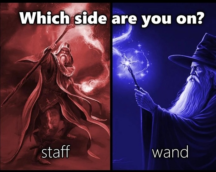 Which side be ye on? – meme