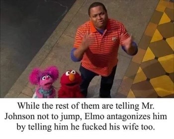 Now’s not the time, Elmo – meme