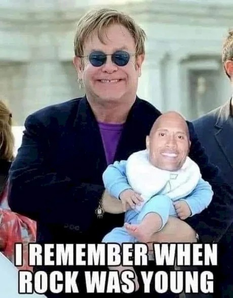 When The Rock was young – meme