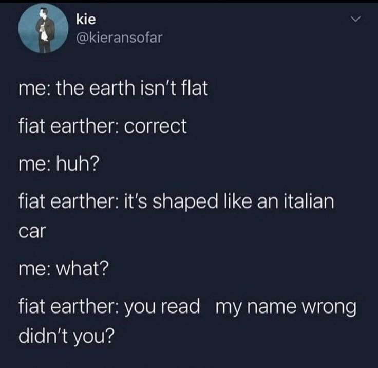 fiat earther – meme