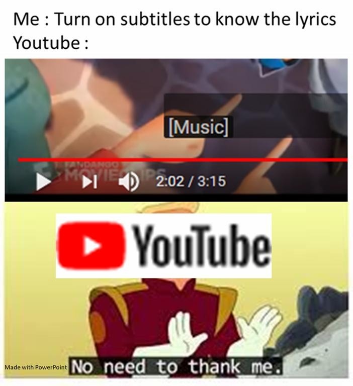 Thanks YouTube – meme