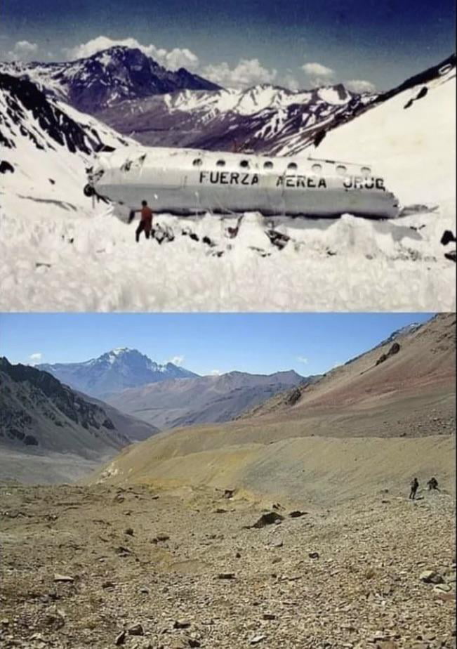 Valley of Tears in the Andes, January 1973 vs. January 2023