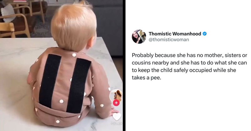 Mother Velcros Her Baby to a Chair, Gets Mixed Feedback From Fellow Parents