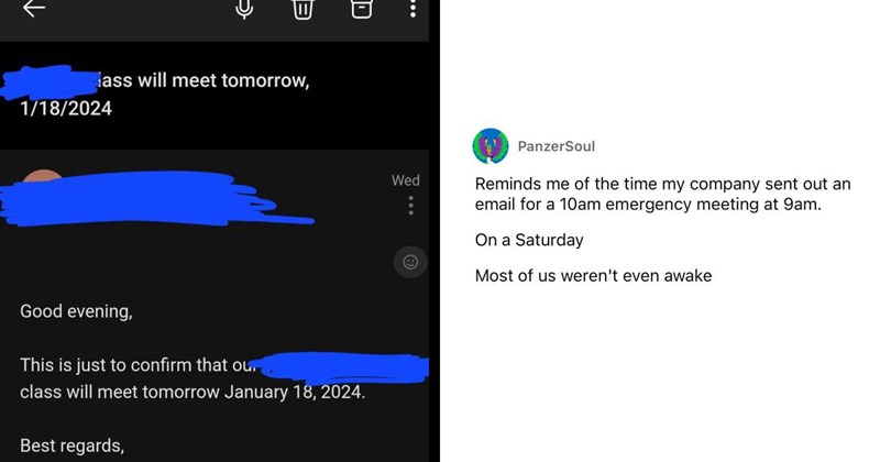 ‘Not even 12 hours notice’: Professor uncancels 8 AM class at 10 PM the night before