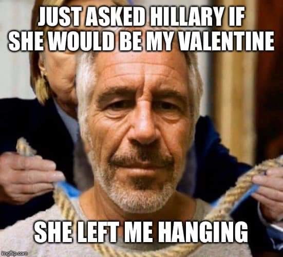 Hillary left him hanging – meme