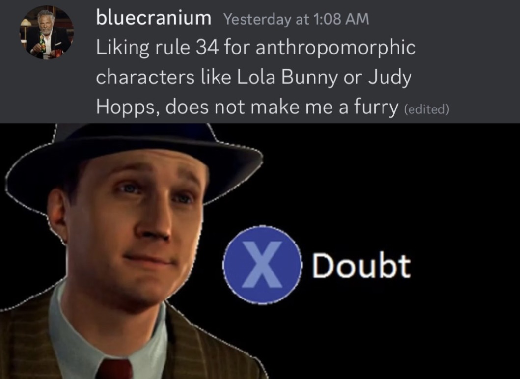 bluecranium is a furry! gross furries are wierd – meme