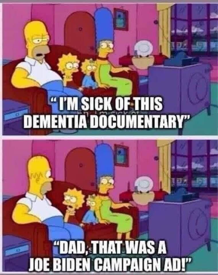 Dementia Joe campaign ad – meme