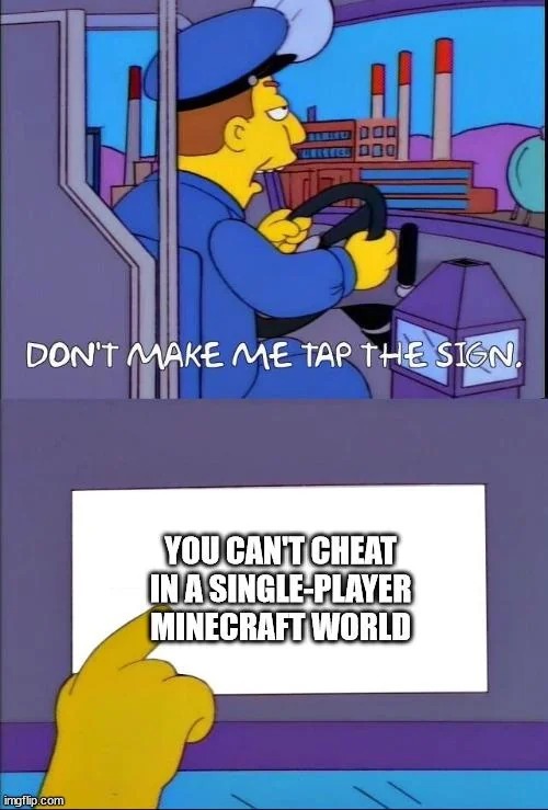 Can’t cheat – meme