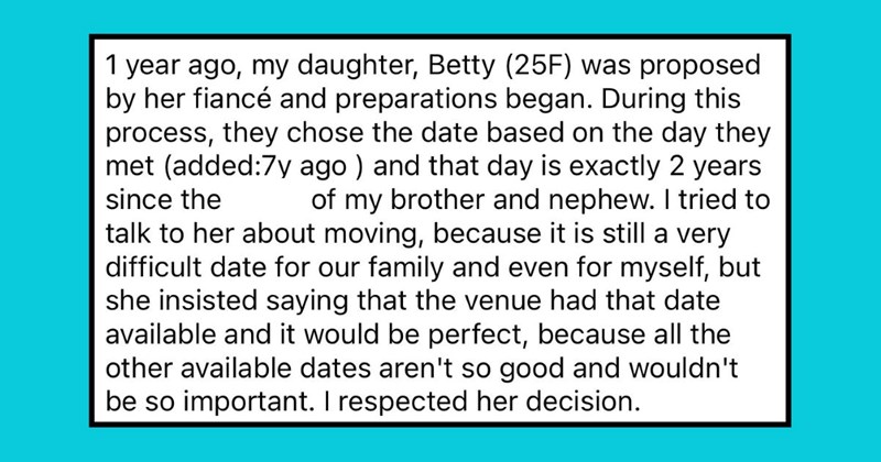 Careless Bride Schedules Wedding on Anniversary of Tragic Family Car Accident, Can’t Understand Why Her Family Declined To Attend