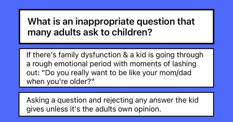 ‘Why can’t you be more like your brother/sister?’: People share tasteless questions adults ask children