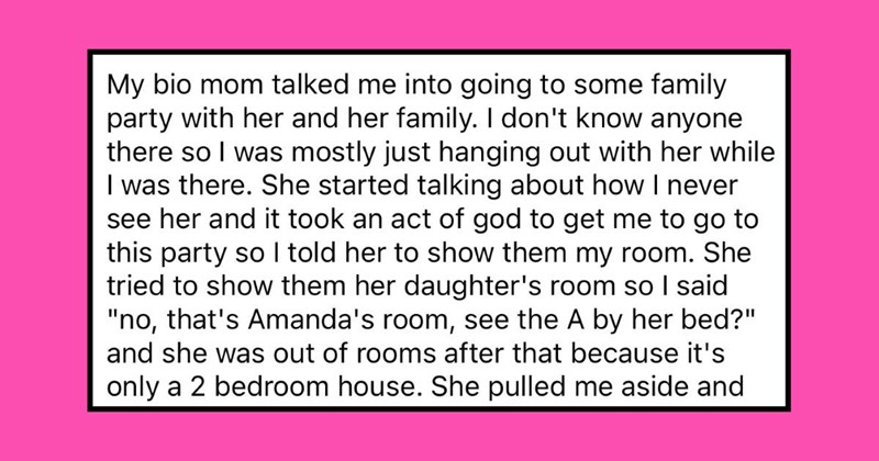 ‘I don’t have a bed there’: Biological mother chides teenage daughter for not visiting despite not having a room or any pictures of her in her house