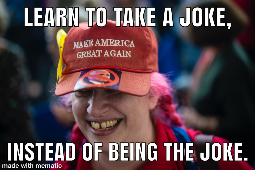 Right can’t take a joke – meme