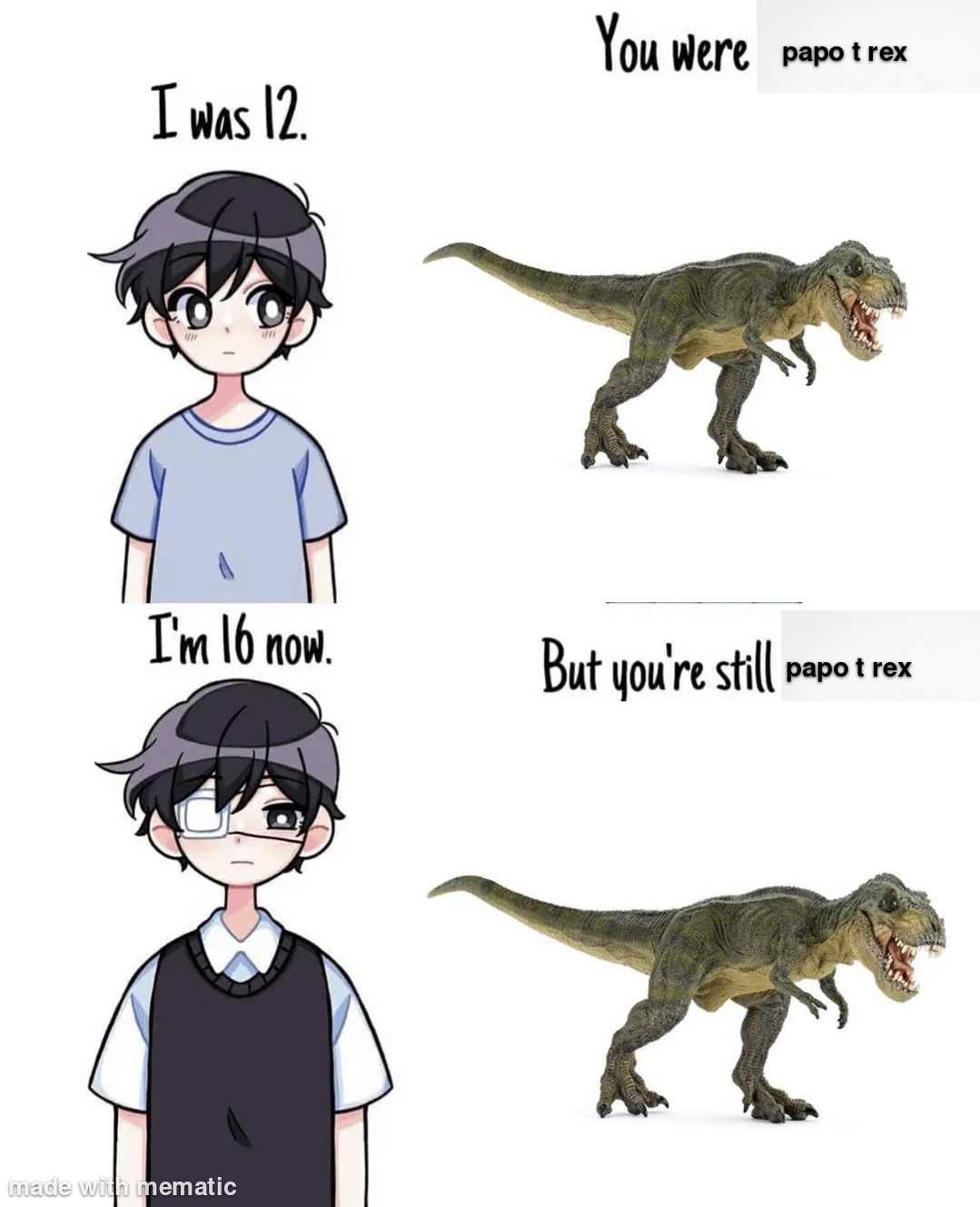 I keep seeing this t rex everywhere so i decided to shitpost about it – meme