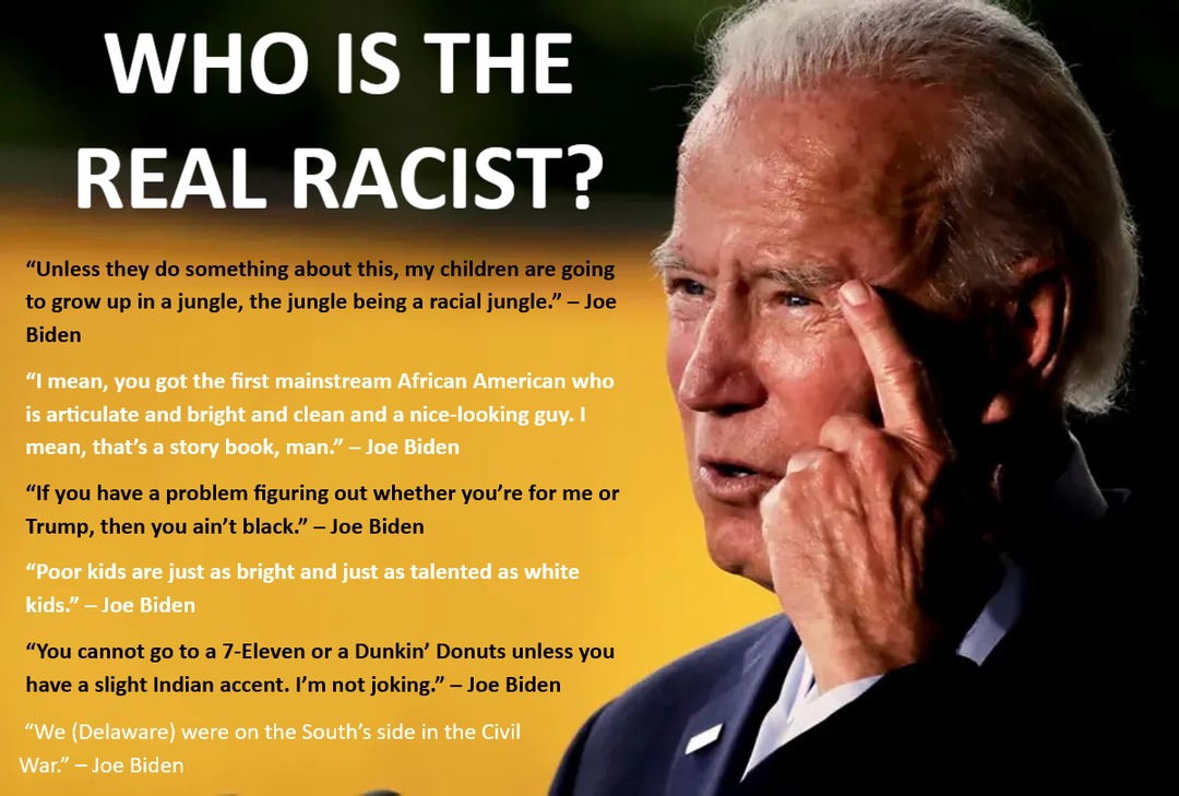 Joe Biden the Racist – meme