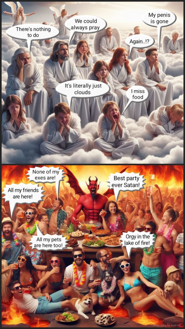 Heaven and hell – meme