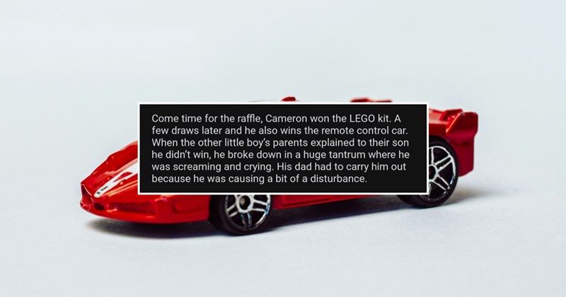 ‘I said it’s his choice’: 8-year-old wins fancy toy in raffle, gets pressured to give it away by adults after another kid throws a tantrum about it