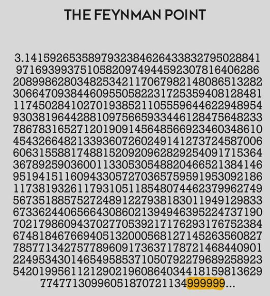 Behold Scroller, you have reached the Feynman Point!